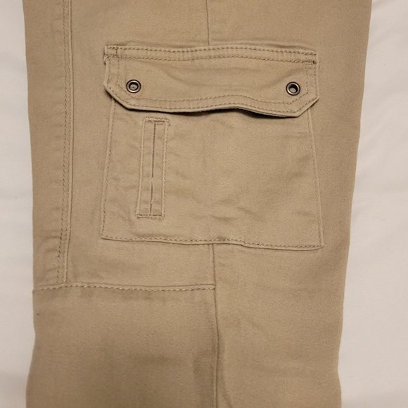 FSR khaki tan cargo straight leg jean pants sz: 5 Jr - Picture 3 of 7